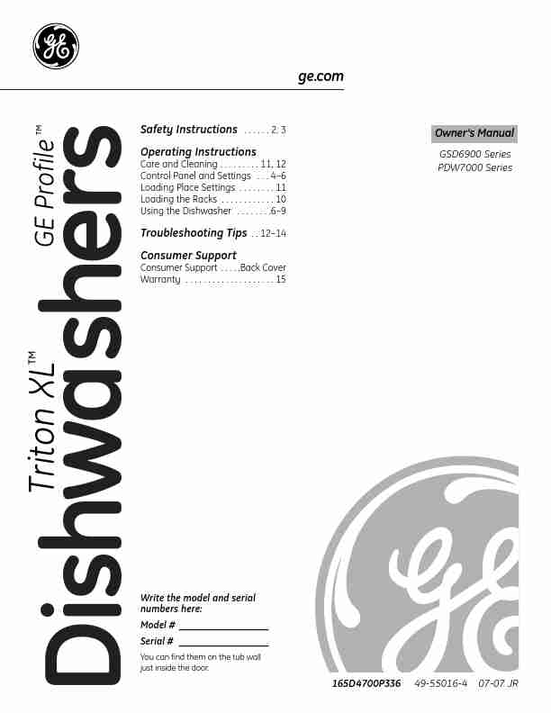 Ge Triton Xl Dishwasher Manual-page_pdf
